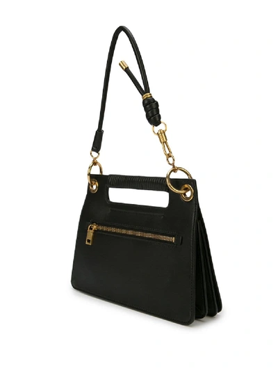 Shop Givenchy Whip Small Leather Shoulder Bag In Black