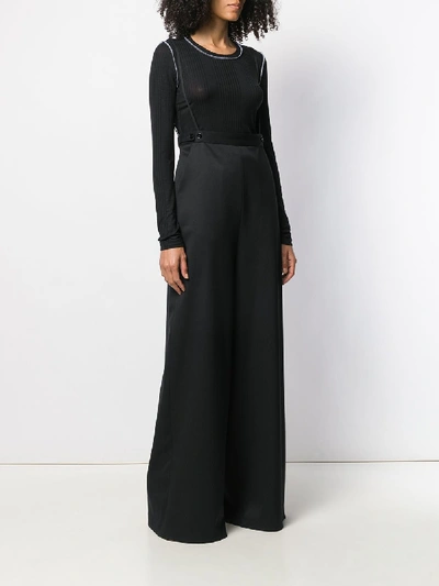 Shop Mm6 Maison Margiela Overall In Black