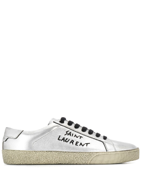 saint laurent court classic leather sneakers