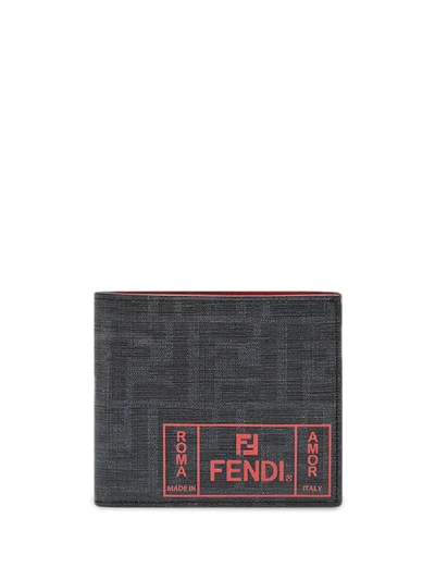 Shop Fendi Wallet With Logo In Black