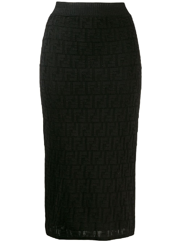 fendi knit skirt