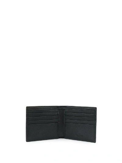 Shop Valentino Camouflage Print Wallet In Blue