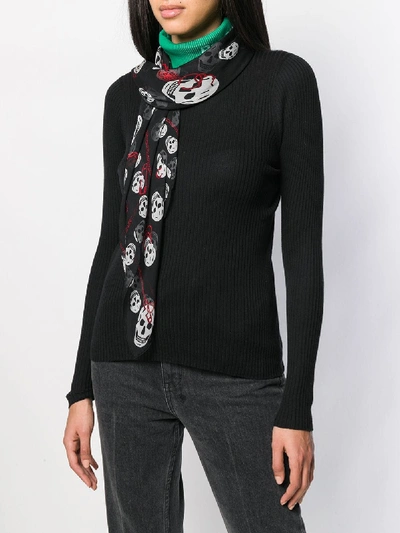 Shop Alexander Mcqueen Foulard In Black