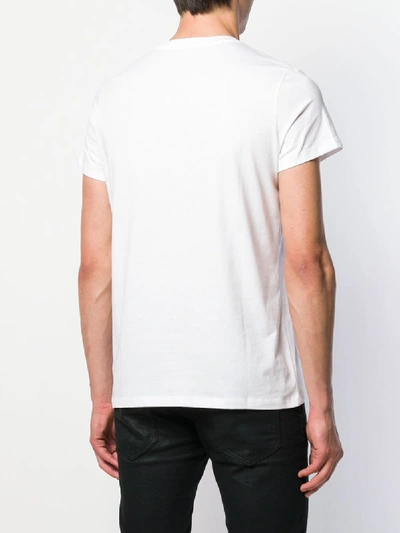 Shop Balmain Logo T-shirt In White