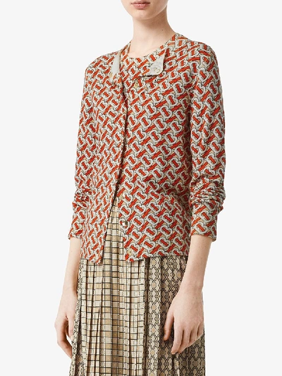 Shop Burberry Wool Top In Red
