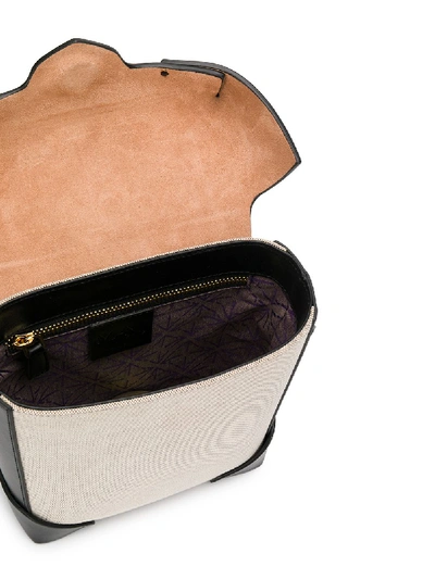 Shop Manu Atelier Mini Pristine Leather Bag In Beige