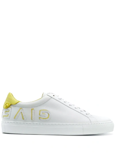 Shop Givenchy Urban Streel L Leather Sneakers In White