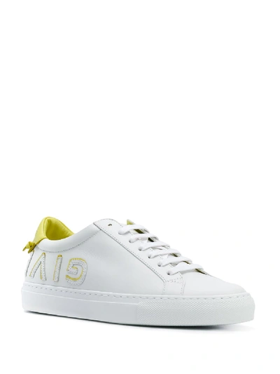 Shop Givenchy Urban Streel L Leather Sneakers In White