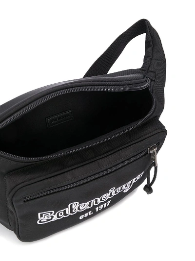 Shop Balenciaga Belt Bag With Logo In Black