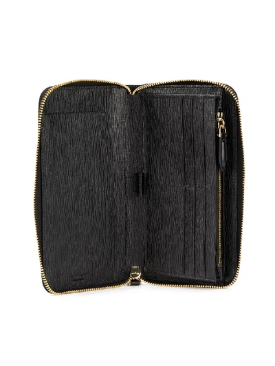 Shop Ferragamo Leather Wallet In Black