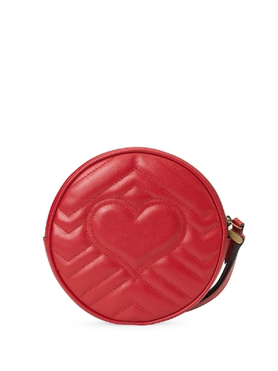 Shop Gucci Gg Marmont Wallet In Red