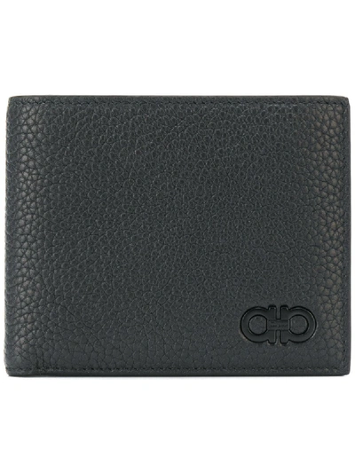Shop Ferragamo Leather Wallet In Black
