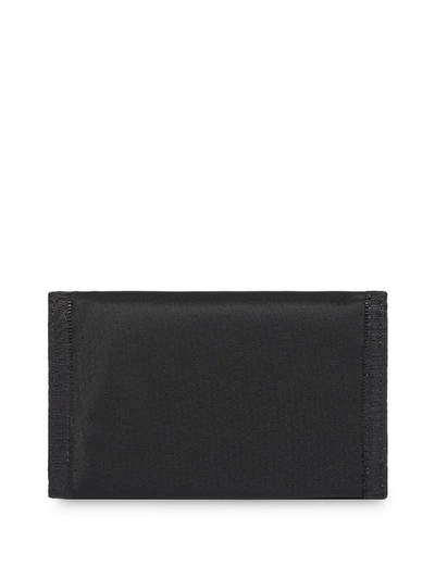 Shop Burberry Logo Print Wallet In Black