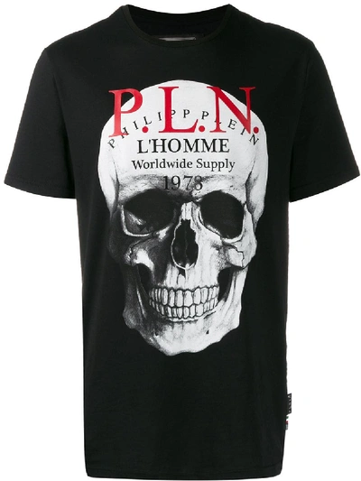 Shop Philipp Plein Skull Printed T-shirt In Black