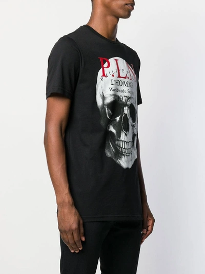 Shop Philipp Plein Skull Printed T-shirt In Black