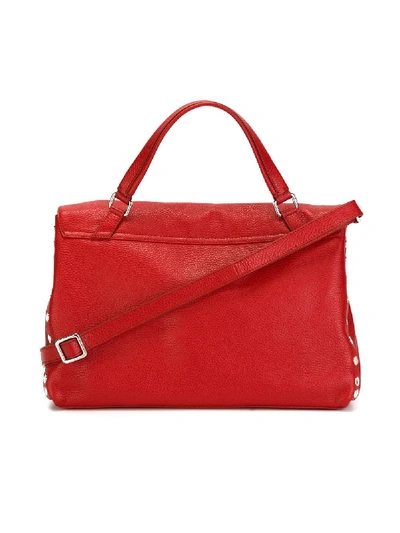 Shop Zanellato Postina Leather Bag In Red