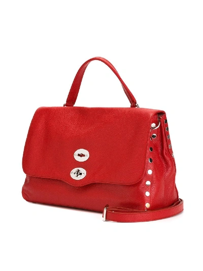 Shop Zanellato Postina Leather Bag In Red