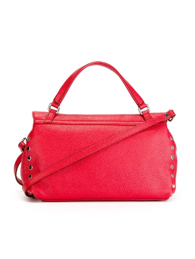 Shop Zanellato Small Postina Leather Bag In Red