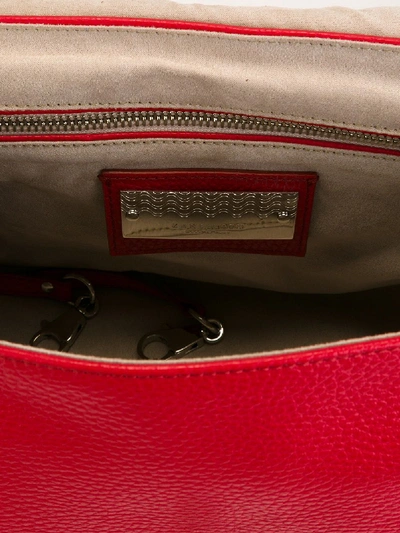 Shop Zanellato Small Postina Leather Bag In Red