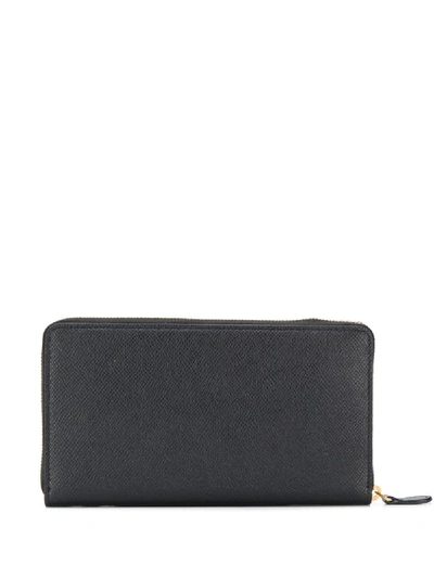 Shop Balenciaga Ville Leather Wallet In Black