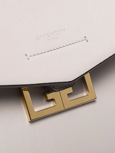 Shop Givenchy Mystic Small Leather Shoulder Bag In Beige