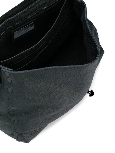 Shop Zanellato Postina Leather Bag In Black