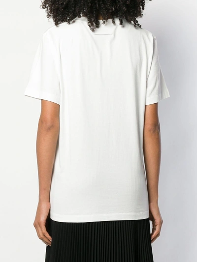 Shop Mm6 Maison Margiela Printed Cotton T-shirt