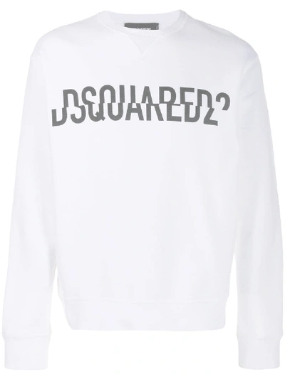 Shop Dsquared2 Cotton Sweatshirt In White