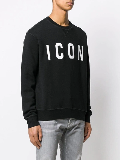 Shop Dsquared2 Cotton Sweatshirt In Black