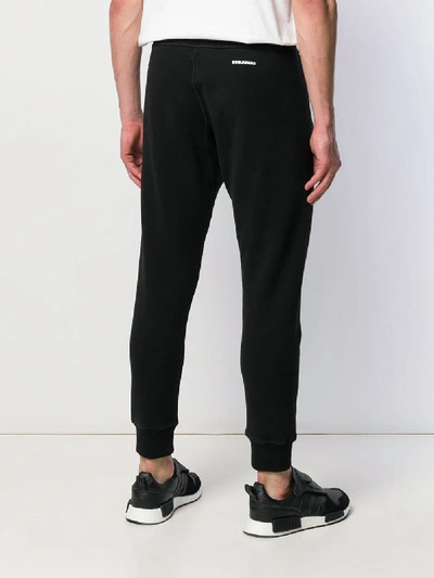 Shop Dsquared2 Cotton Trousers In Black