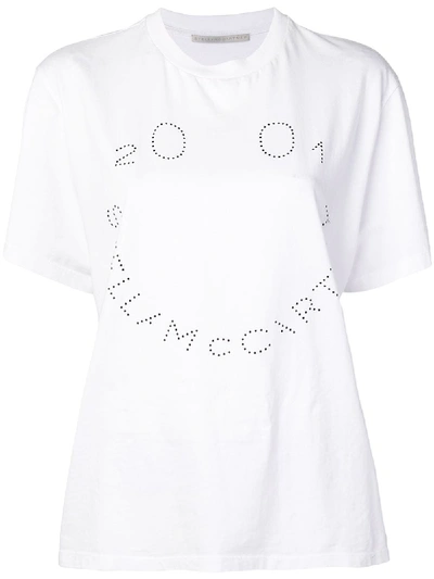 Shop Stella Mccartney Happy Stella T-shirt In White