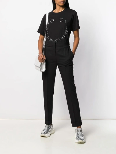 Shop Stella Mccartney Happy Stella T-shirt In Black