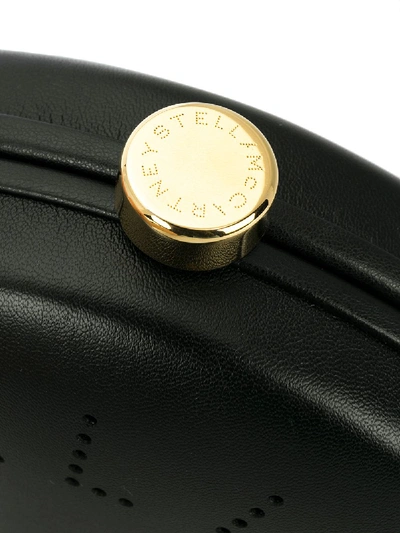 Shop Stella Mccartney Round Mini Shoulder Bag In Black