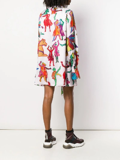Shop Stella Mccartney Silk Dress In Multicolor