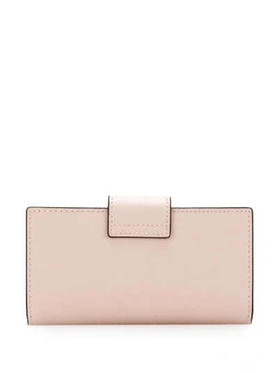 Shop Michael Michael Kors Leather Wallet In Pink
