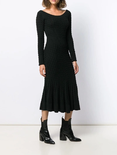 Shop Alexander Mcqueen A-line Dress In Black