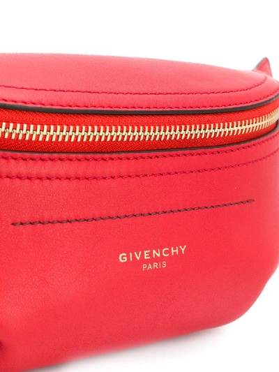 Shop Givenchy Whip Mini Leather Belt Bag In Red