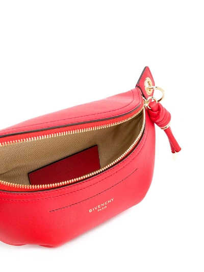 Shop Givenchy Whip Mini Leather Belt Bag In Red