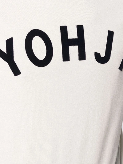 Shop Y-3 Yohji Cotton T-shirt In Beige
