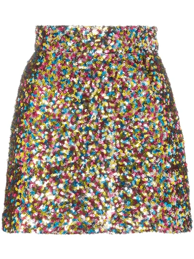 Shop Attico Sequins Skirt