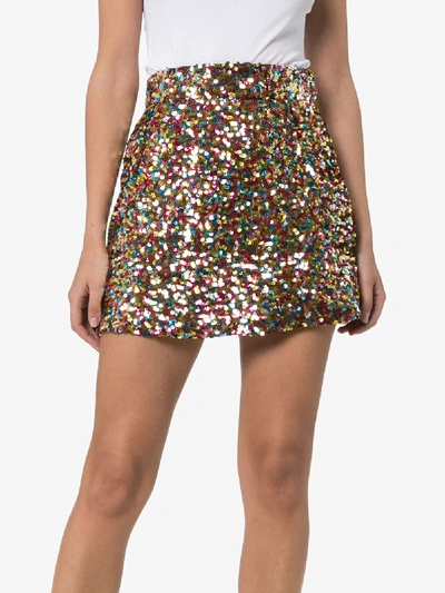 Shop Attico Sequins Skirt