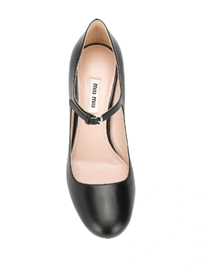 Shop Miu Miu Leather Pumps