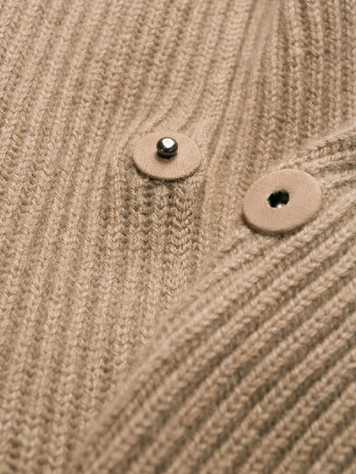 Shop Brunello Cucinelli Wool Cardigan In Brown