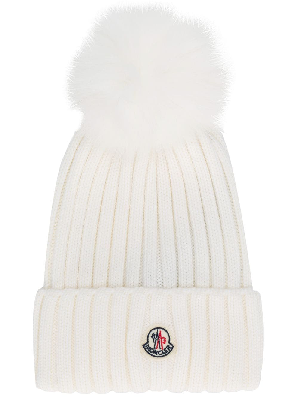 moncler beanie white