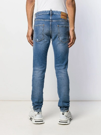 Shop Dsquared2 Denim Cotton Jeans In Blue