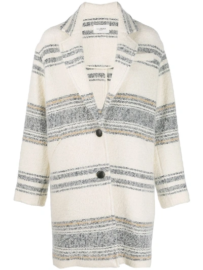 Shop Isabel Marant Étoile Dante Wool Coat In Beige