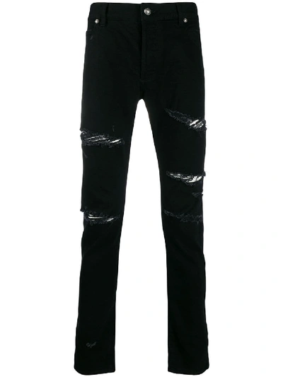 Shop Balmain Slim Fit Jeans In Black