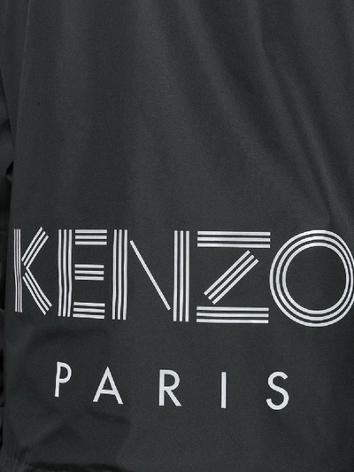 Shop Kenzo Reversible Windbreaker In Black