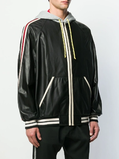 Shop Gucci Bomber With Logo In Black