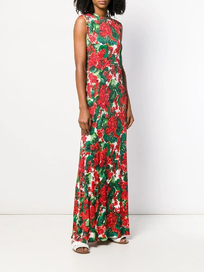 Shop Dolce & Gabbana Long Dress In Red